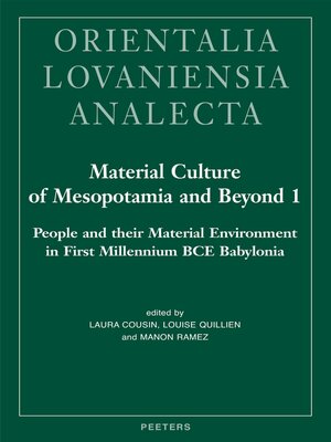 cover image of Material Culture of Mesopotamia and Beyond 1